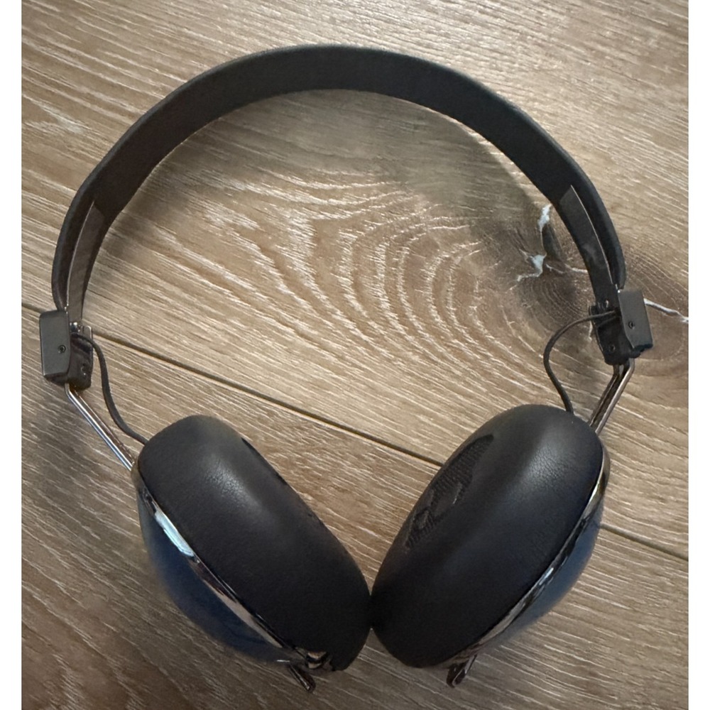 Skullcandy Navigator On-Ear Headphones Polished Blue w/ Hard Case Tested